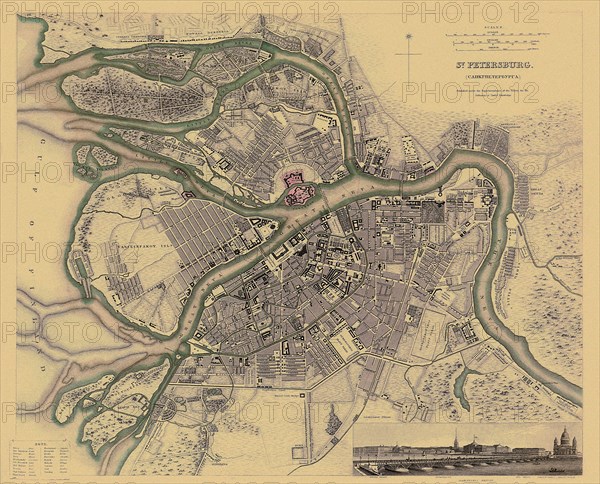 Map of Saint Petersburg.