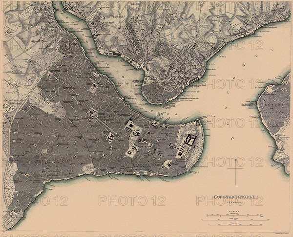 Map of Constantinople.