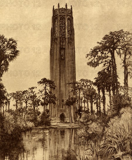 Mountain Lake Singing Tower, Florida.