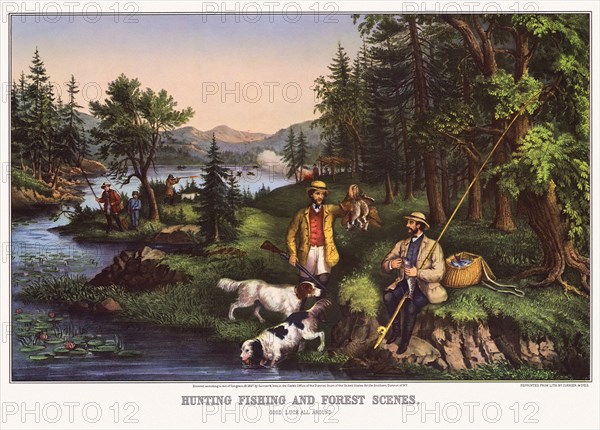 Hunting, Fishing and Forest Scenes.