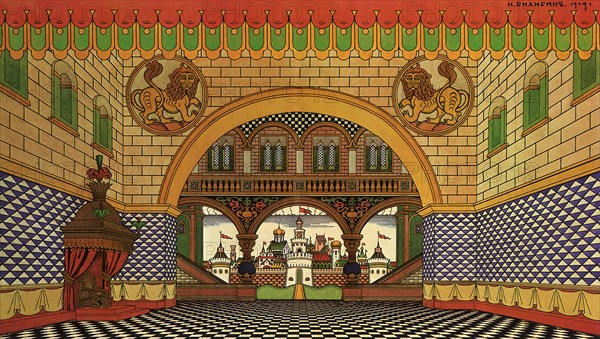 State Set Design for The Golden Cockerel.