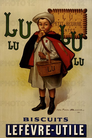 Advertisement for Lefevre-Utile Biscuits.