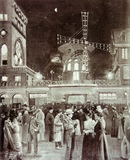 Entrance to the Moulin Rouge.