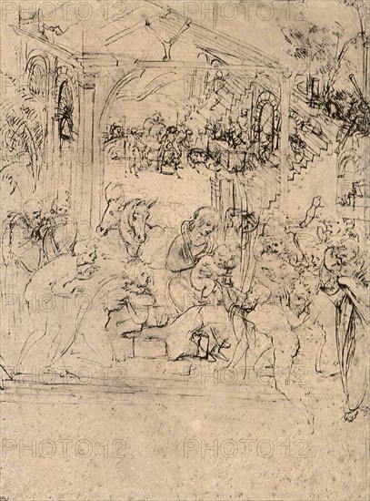 Study for the Adoration of the Magi.