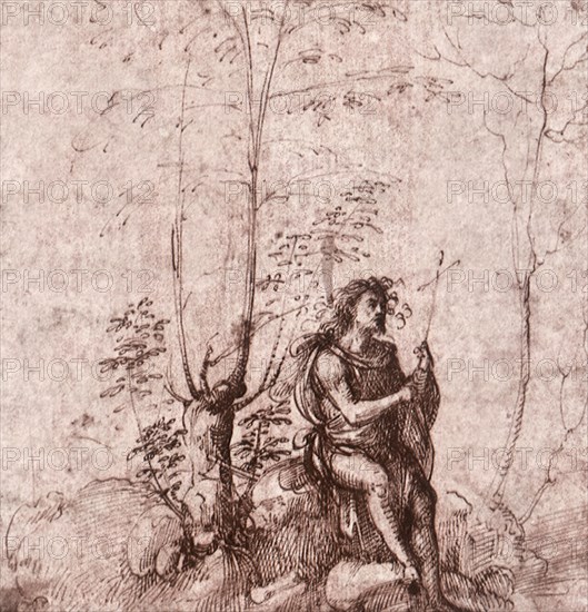 Saint John the Baptist in a Landscape.