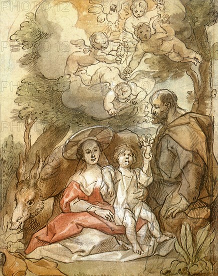 Rest on the Flight into Egypt.