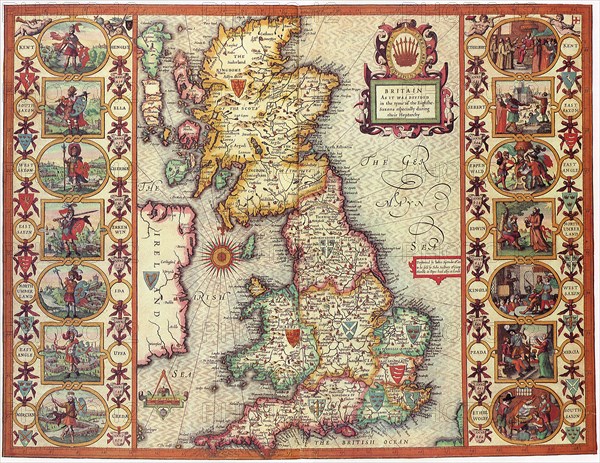 Map of England.