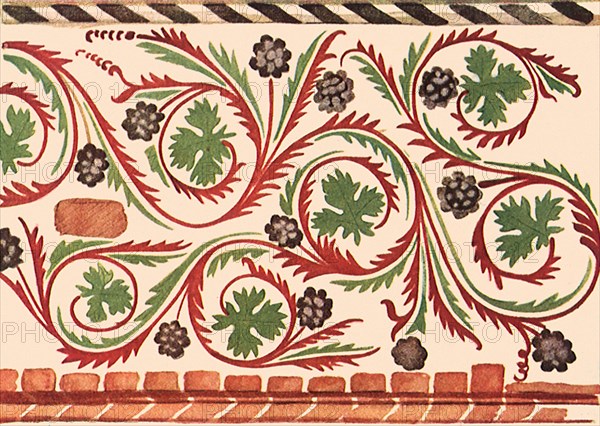 German Floral Pattern Motif.