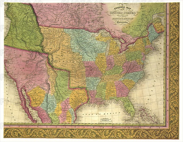 A General Map of the United States.