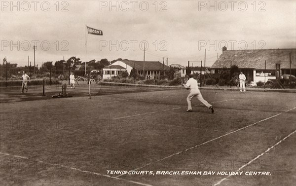 Tennis Courts, Bracklesham Bay Holiday Center.
