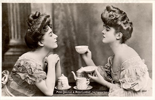 Miss Carlyle & Miss Clarke, The Gibson Girls.