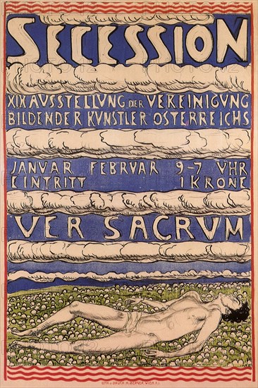 Poster for the Nineteenth Secession Exhibition.