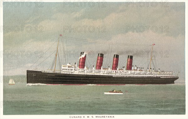 Cunard R.M.S. Mauretania.