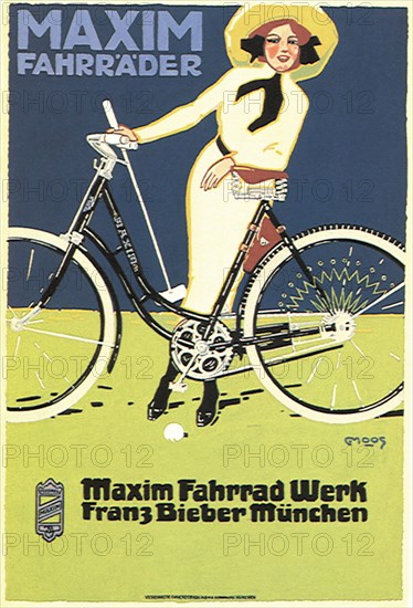 Woman with Bicycle.