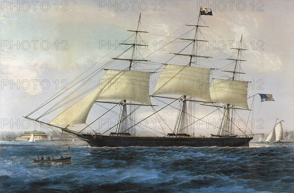 Clipper Ship 'Nightingale'.