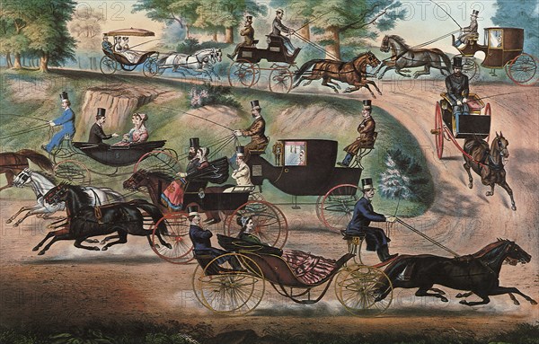 Fashionable 'Turn-Outs' in Central Park.