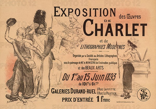 Art Exibition Poster for Nicolas-Toussaint.