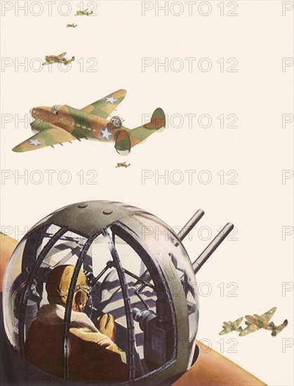 Turret Gunner on American Bomber.