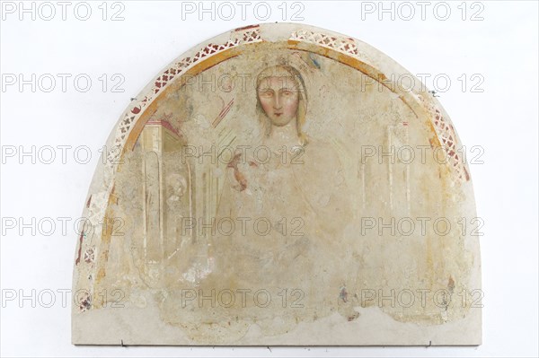 Fresco with the Madonna Del Latte. Madonna Degli Angeli Church. Lapedona. Marche. Italy