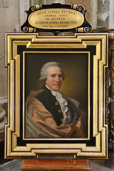 Portrait of Andrea Vici. Copy by Antonio De Maron. Museum Pole of San Francesco. Arcevia. Marche