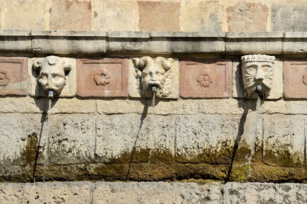 Fountain of the 99 Spouts. L'Aquila. Abruzzo. Italy