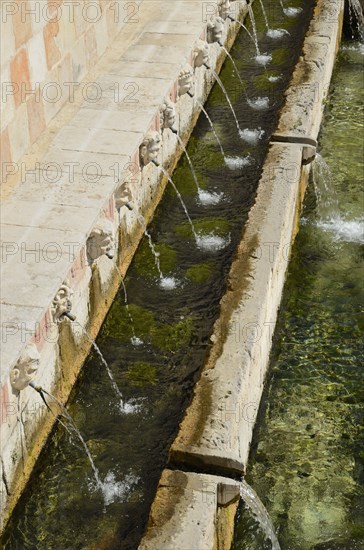 Fountain of the 99 Spouts. L'Aquila. Abruzzo. Italy