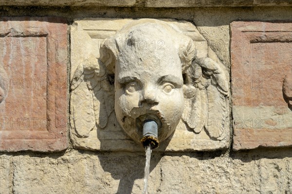 Fountain of the 99 Spouts. L'Aquila. Abruzzo. Italy