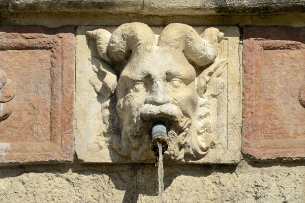 Fountain of the 99 Spouts. L'Aquila. Abruzzo. Italy