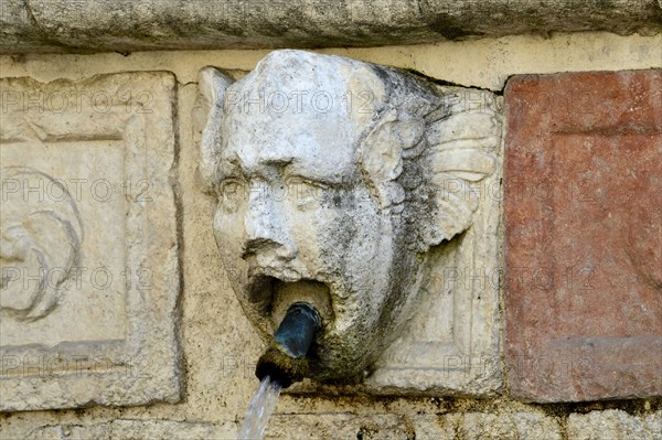 Fountain of the 99 Spouts. L'Aquila. Abruzzo. Italy