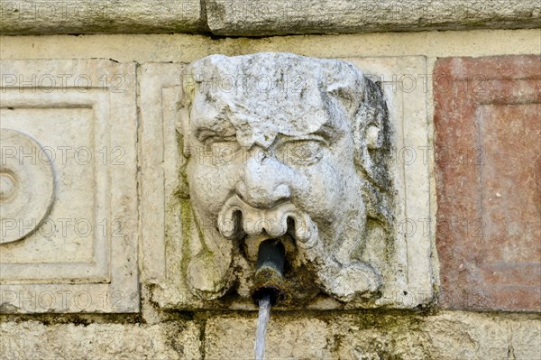 Fountain of the 99 Spouts. L'Aquila. Abruzzo. Italy