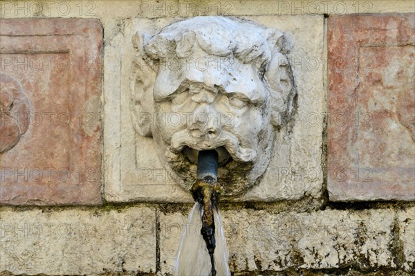 Fountain of the 99 Spouts. L'Aquila. Abruzzo. Italy