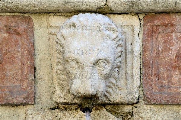 Fountain of the 99 Spouts. L'Aquila. Abruzzo. Italy