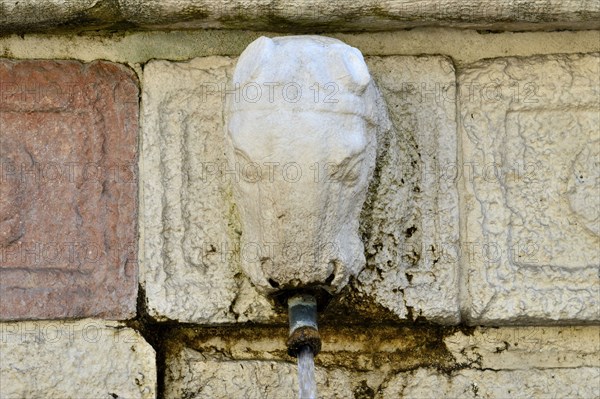 Fountain of the 99 Spouts. L'Aquila. Abruzzo. Italy