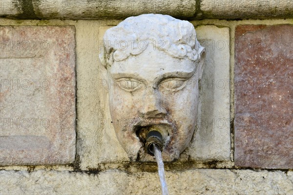 Fountain of the 99 Spouts. L'Aquila. Abruzzo. Italy