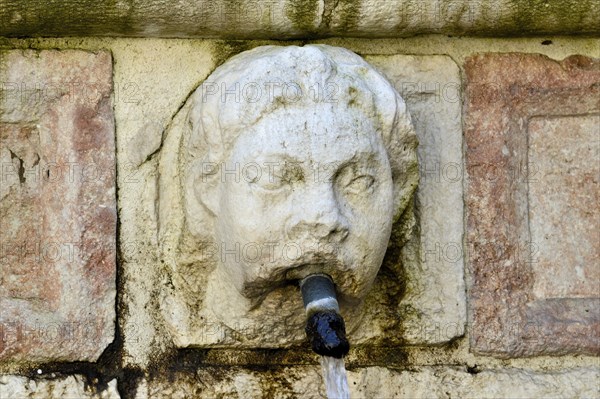 Fountain of the 99 Spouts. L'Aquila. Abruzzo. Italy