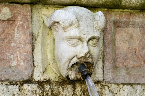 Fountain of the 99 Spouts. L'Aquila. Abruzzo. Italy