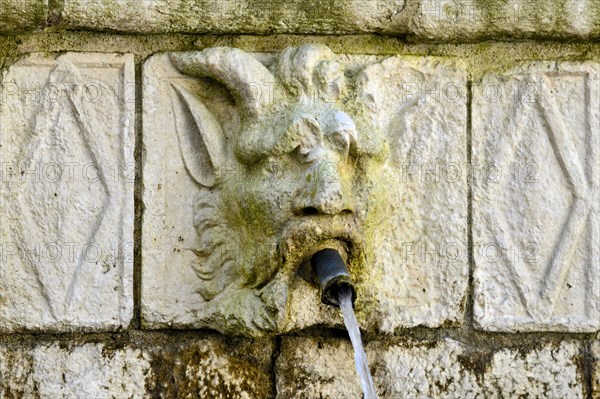 Fountain of the 99 Spouts. L'Aquila. Abruzzo. Italy