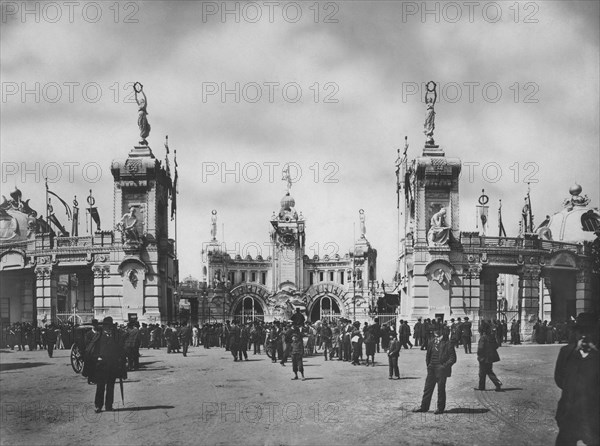 milan, exposition universelle de 1906, entrée du parc, via gadio