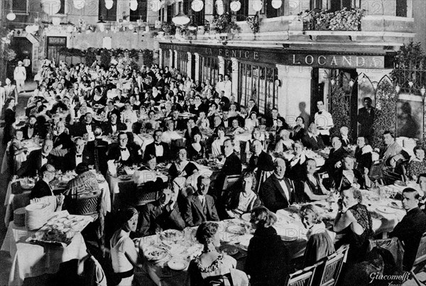italie, venise, taverna la fenice, années 1930-40