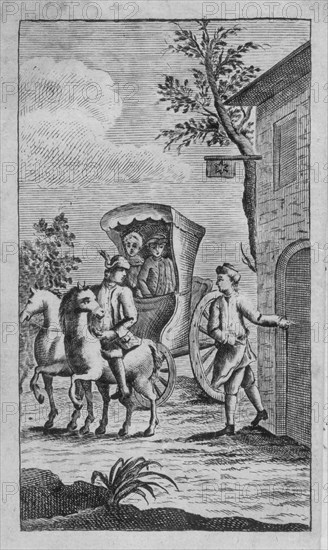 illustration de l'édition vénitienne de 1794 d'un guide "des quatre parties du monde".