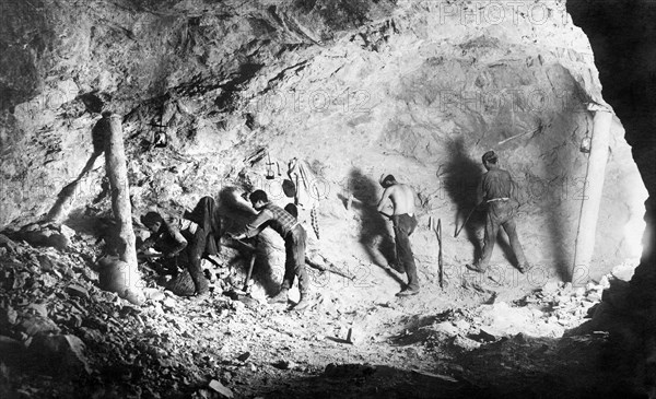 italy, sicily, sommatino, mine, september 1928