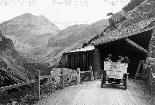 italy, passo dello stelvio, 1905