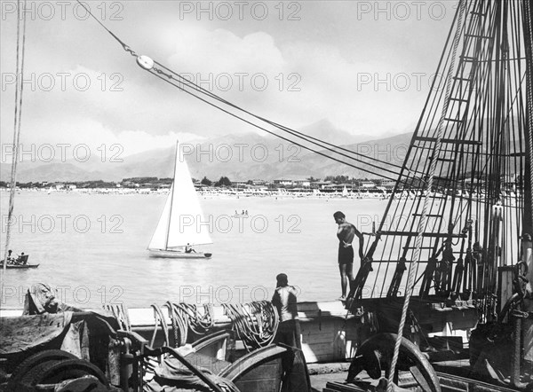 italy, tuscany, forte dei marmi, 1930