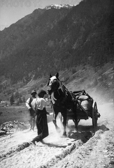 italy, piemonte, prali, 30's