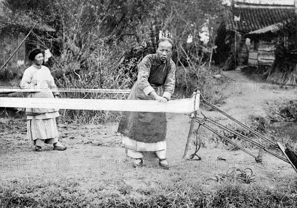 asia, china, cotton weaving