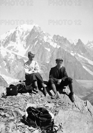 mountaineering, monte bianco, 1906
