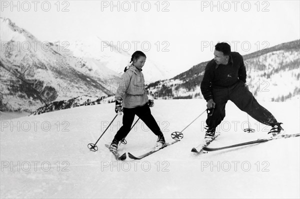 italy, ski school, 1955-58