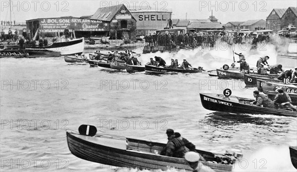 motorboat race, 1950