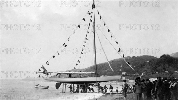 sailing boat, 1910-20