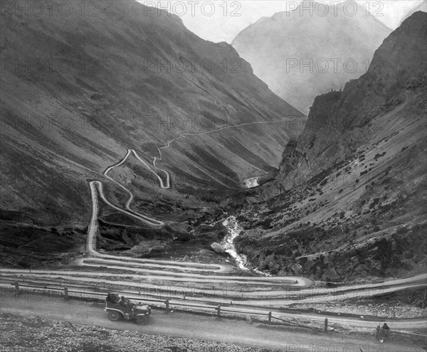 italy, passo dello stelvio, 1910-1920